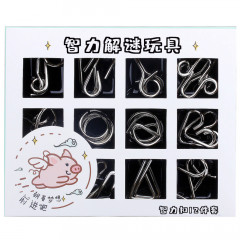 Набір головоломок 12в1 Turquoise. Jinhua Toys (E180)