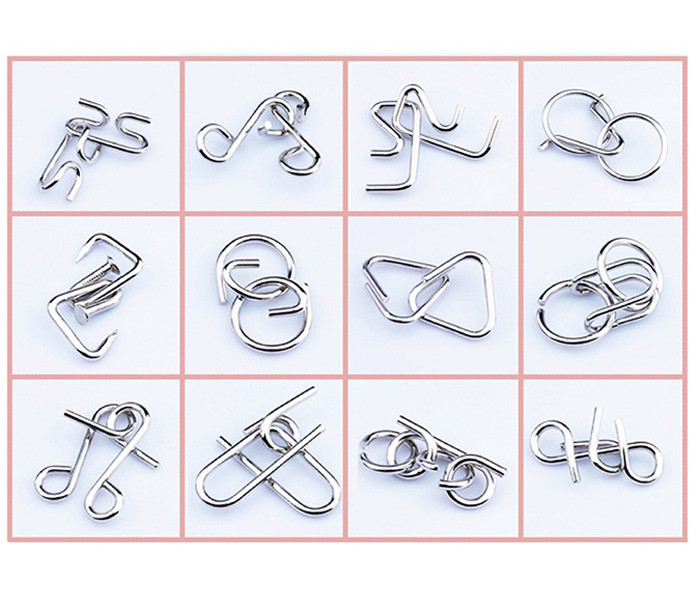 Набор головоломок 12в1 Pink. Jinhua Toys (E181)