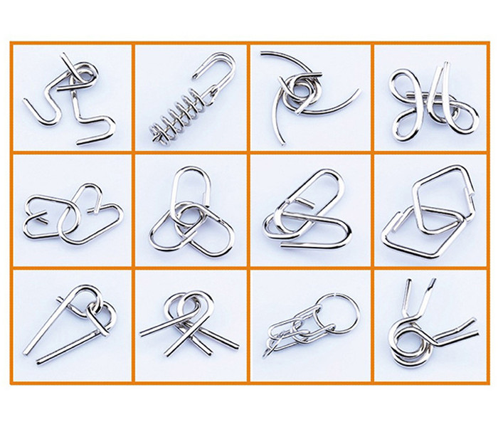 Набір головоломок 12в1 Orange. Jinhua Toys (E182)