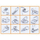 Набір головоломок 12в1 Orange. Jinhua Toys (E182)