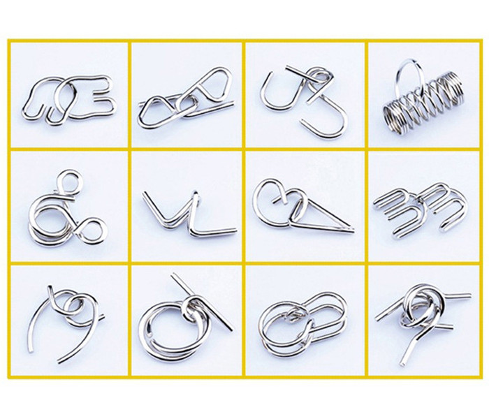 Набір головоломок 12в1 Yellow. Jinhua Toys (E183)