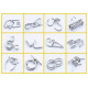 Набір головоломок 12в1 Yellow. Jinhua Toys (E183)