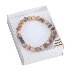 Браслет из пейзажной яшмы - Crystal Bracelets Picture Jasper. Lo Scarabeo (BP11)