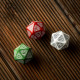 Кубик RPG D20 Level Counter Red & white Die (1 шт). Q WORKSHOP (20LEV03)