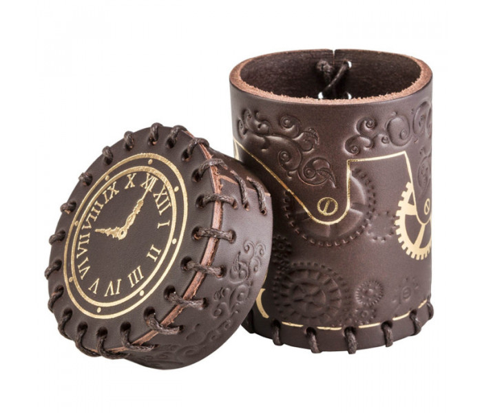 Стакан для кубиков Steampunk Brown & golden Dice Cup. Q WORKSHOP (CSTE101)