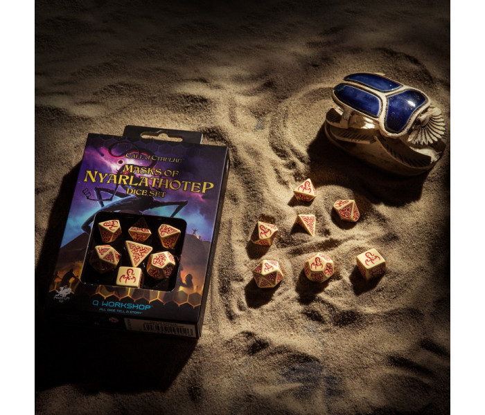 Кубики RPG Call of Cthulhu Masks of Nyarlathotep Dice Set. Q WORKSHOP (SCTX19)