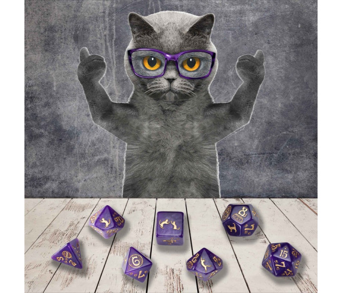 Кубики RPG CATS Dice Set: Purrito. Q WORKSHOP (SCAT01)