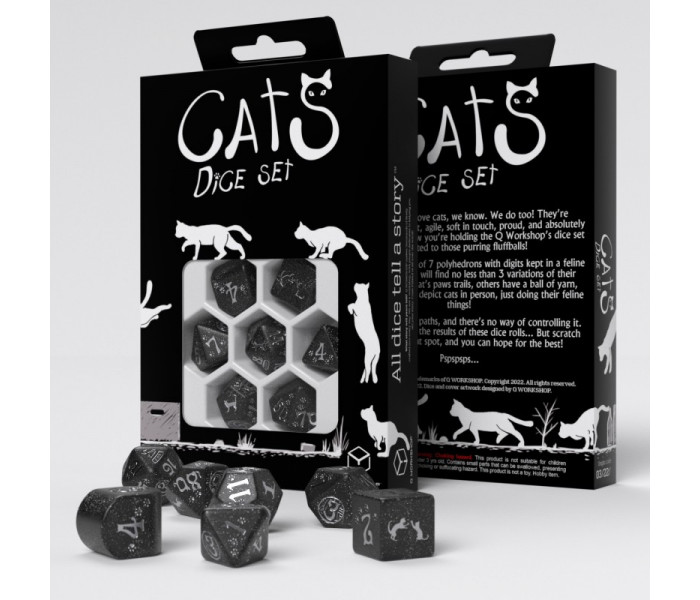 Кубики RPG CATS Modern Dice Set: Waffle. Q WORKSHOP (RCAT05)