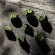 Кубики RPG Celtic 3D Revised Black & green Dice Set. Q WORKSHOP (SCER05)