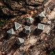 Кубики RPG Celtic Beige & black Dice Set. Q WORKSHOP (SCER03)