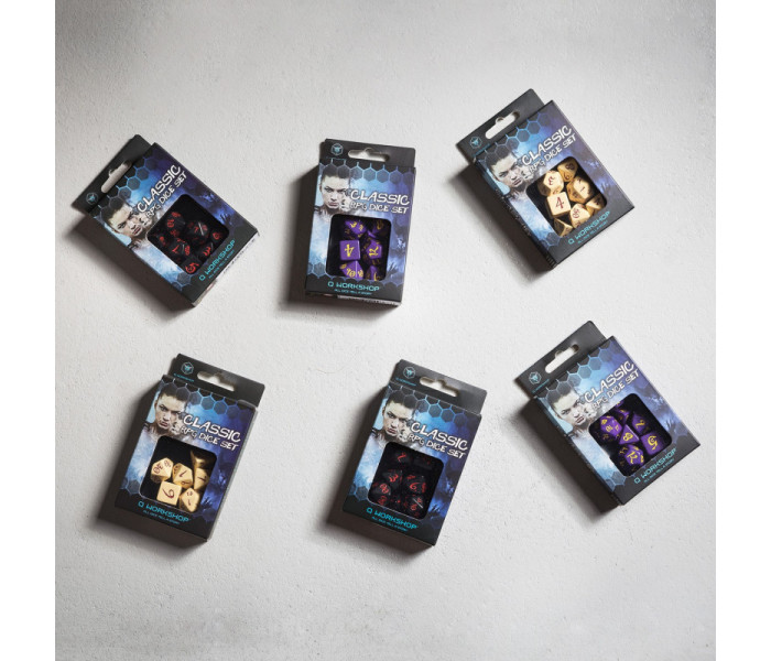 Кубики RPG Classic RPG Beige & burgundy Dice Set. Q WORKSHOP (SCLE14)