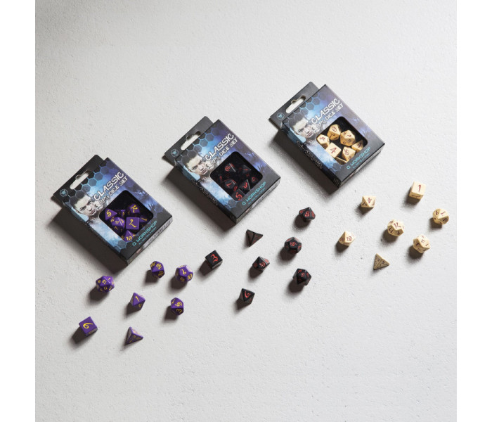 Кубики RPG Classic RPG Black & red Dice Set. Q WORKSHOP (SCLE06)