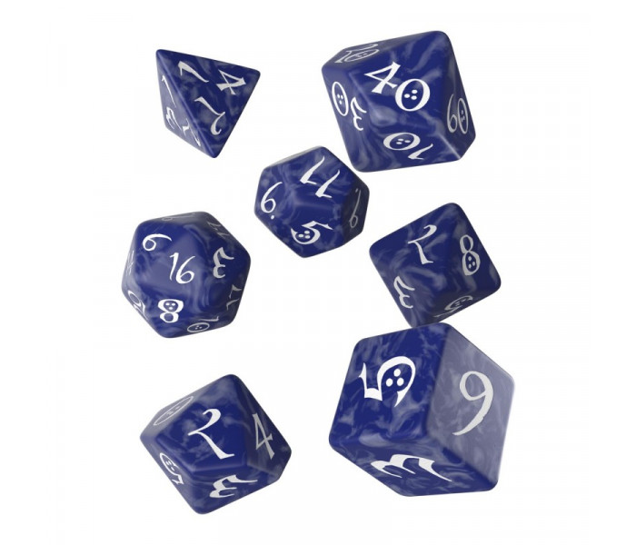 Кубики RPG Classic RPG Cobalt & white Dice Set. Q WORKSHOP (SCLE12)