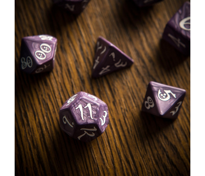 Кубики RPG Classic RPG Lavender & white Dice Set. Q WORKSHOP (SCLE07)