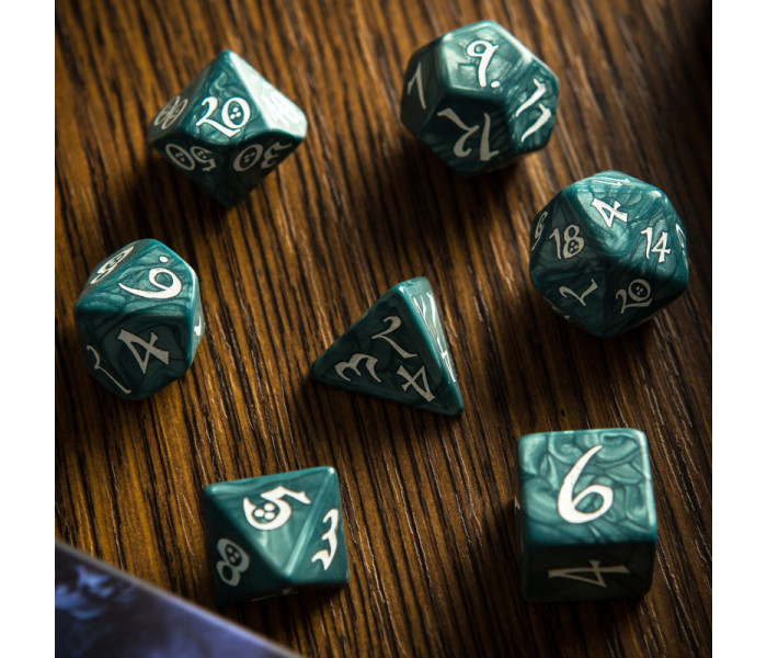 Кубики RPG Classic RPG Stormy & white Dice Set. Q WORKSHOP (SCLE04)