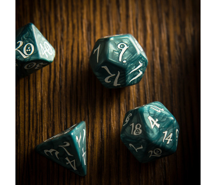 Кубики RPG Classic RPG Stormy & white Dice Set. Q WORKSHOP (SCLE04)