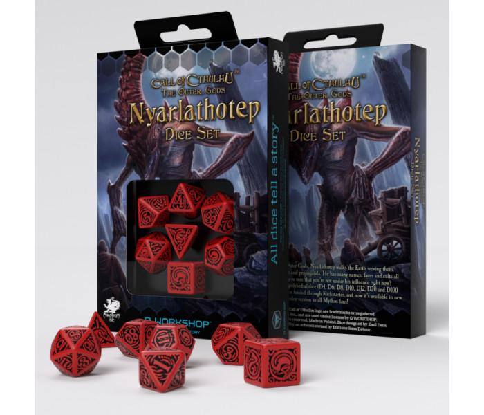 Кубики RPG COC The Outer Gods Nyarlathotep Dice Set. Q WORKSHOP (SCTN18)