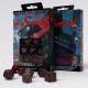 Кубики RPG Cyberpunk Red Dice Set. Blood over Chrome. Q WORKSHOP (SCPU01)