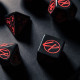 Кубики RPG Cyberpunk Red Dice Set. Blood over Chrome. Q WORKSHOP (SCPU01)
