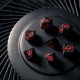 Кубики RPG Cyberpunk Red Dice Set. Blood over Chrome. Q WORKSHOP (SCPU01)