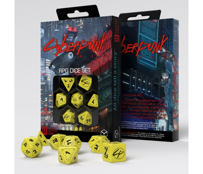 Кубики RPG Cyberpunk Red Dice Set: Danger Zone. Q WORKSHOP (SCPU03)