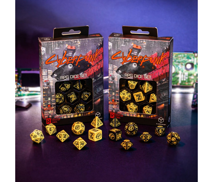 Кубики RPG Cyberpunk Red Dice Set: Danger Zone. Q WORKSHOP (SCPU03)
