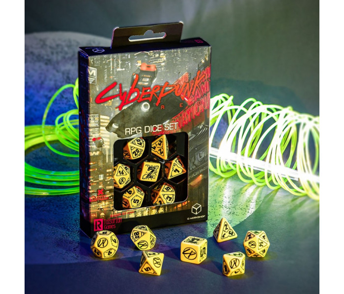 Кубики RPG Cyberpunk Red Dice Set: Danger Zone. Q WORKSHOP (SCPU03)