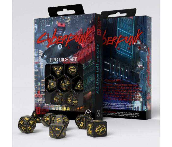 Кубики RPG Cyberpunk Red Dice Set: Wet Work. Q WORKSHOP (SCPU02)