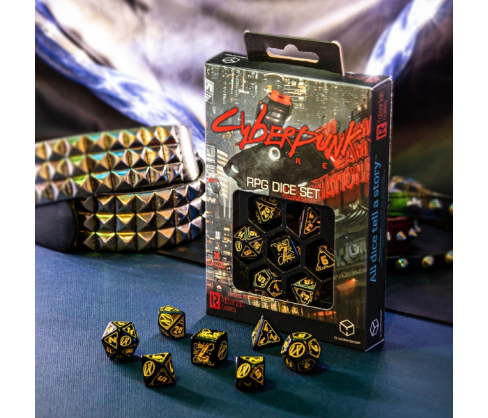 Кубики RPG Cyberpunk Red Dice Set: Wet Work. Q WORKSHOP (SCPU02)