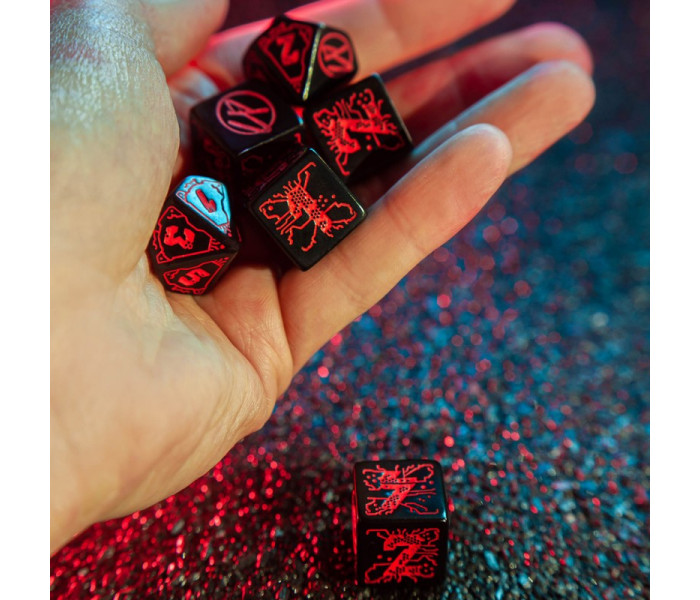 Кубики RPG Cyberpunk Red: Night City Essential 6 Dice Set. Q WORKSHOP (SCPE01)