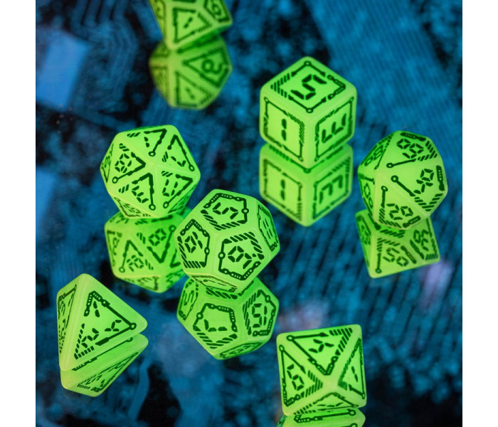 Кубики RPG Digital Glowing Dice Set. Q WORKSHOP (SDGT01)