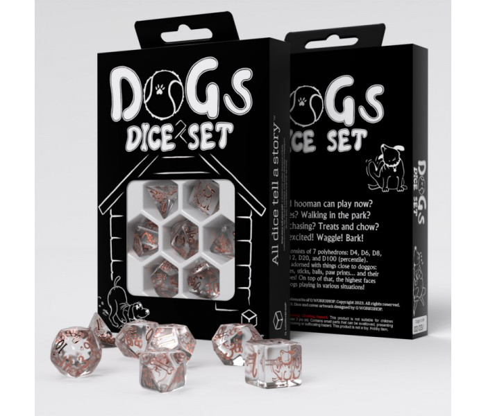 Кубики RPG Dogs Dice Set: Bubbles. Q WORKSHOP (SDOG04)