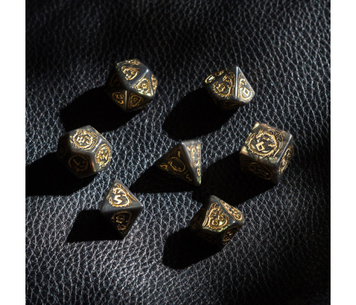 Кубики RPG Dragons Dice Set: Nephrite. Q WORKSHOP (SDRA06)