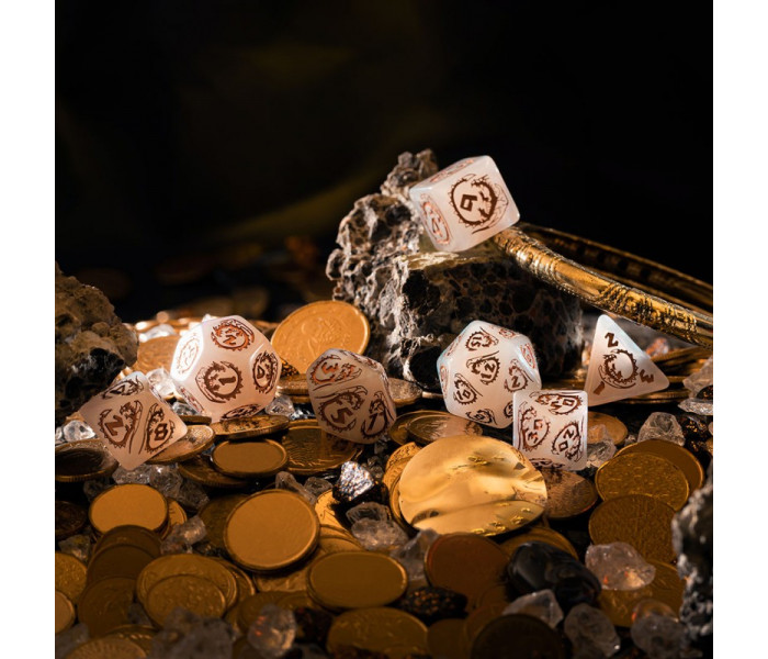 Кубики RPG Dragons Dice Set: Quartz. Q WORKSHOP (SDRA09)