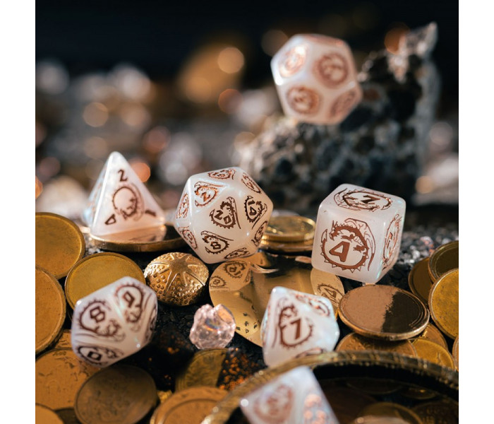 Кубики RPG Dragons Dice Set: Quartz. Q WORKSHOP (SDRA09)