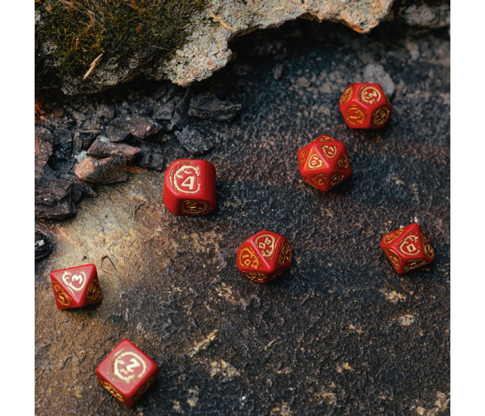 Кубики RPG Dragons Modern Dice Set: Ruby. Q WORKSHOP (RDRA08)