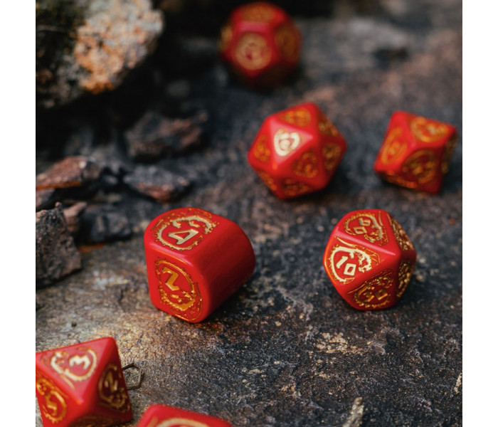 Кубики RPG Dragons Modern Dice Set: Ruby. Q WORKSHOP (RDRA08)