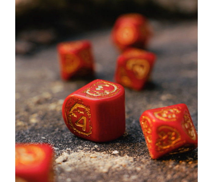 Кубики RPG Dragons Modern Dice Set: Ruby. Q WORKSHOP (RDRA08)