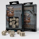 Кубики RPG Dwarven Beige & black Dice Set. Q WORKSHOP (SDWA01)