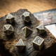 Кубики RPG Dwarven Beige & black Dice Set. Q WORKSHOP (SDWA01)