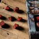 Кубики RPG Dwarven Black & red Dice Set. Q WORKSHOP (SDWA06)