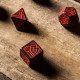 Кубики RPG Dwarven Black & red Dice Set. Q WORKSHOP (SDWA06)