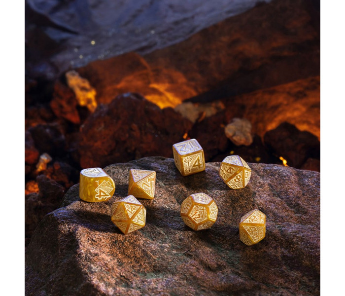 Кубики RPG Dwarven Dice Set: Gold. Q WORKSHOP (RDWA08)