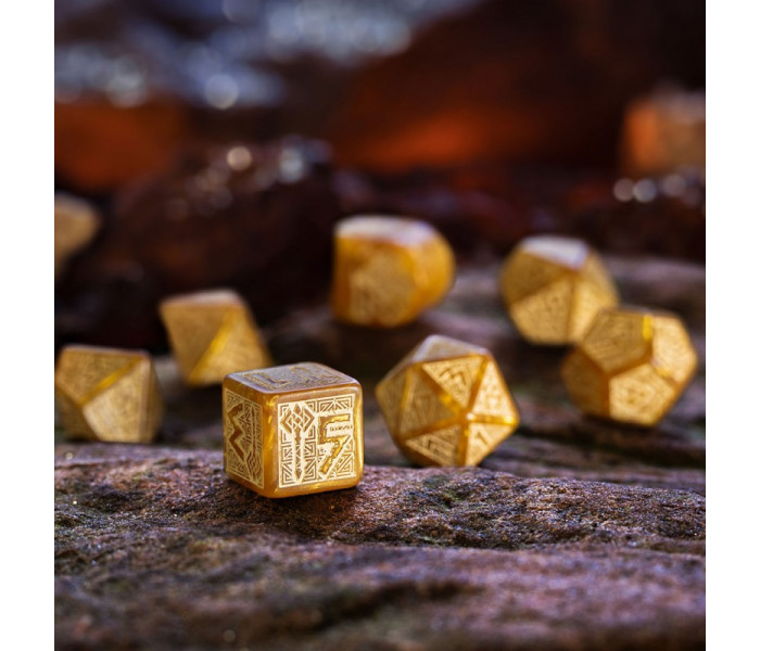 Кубики RPG Dwarven Dice Set: Gold. Q WORKSHOP (RDWA08)