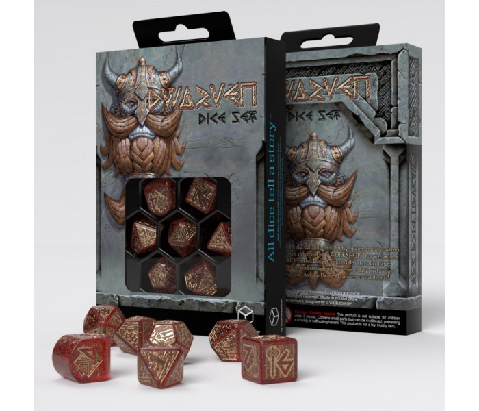 Кубики RPG Dwarven Dice Set: Jewels. Q WORKSHOP (RDWA09)