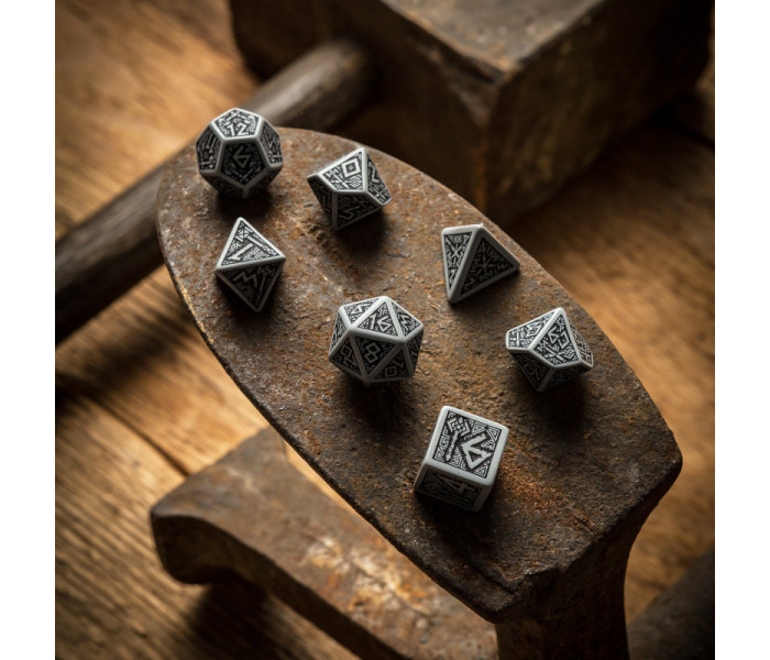 Кубики RPG Dwarven Gray & black Dice Set. Q WORKSHOP (SDWA03)