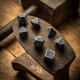Кубики RPG Dwarven Gray & black Dice Set. Q WORKSHOP (SDWA03)