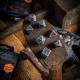 Кубики RPG Dwarven Gray & black Dice Set. Q WORKSHOP (SDWA03)