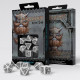 Кубики RPG Dwarven White & black Dice Set. Q WORKSHOP (SDWA02)