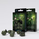 Кубики RPG Elvish Black & glow-in-the-dark Dice Set. Q WORKSHOP (SELV04)